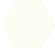 BURANO GREEN Hexagon Ceramic Wall Tile 4 1/2X5