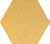 GRIGIA 1 Ceramic Hexagon Accent Wall Deco Tile 4 1/2X5