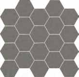 SCORIA Hexagon Ceramic Mosaic 11X12