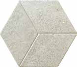 VESTIGE 1 Stone Look/Accent/Hexagon Ceramic Mosaic 8X9
